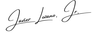 Javier Lozano, Jr. - Signature